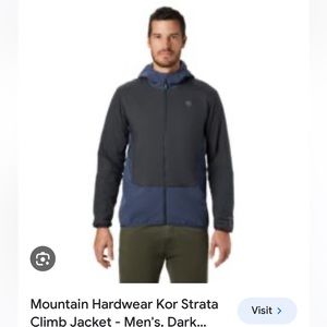 Mountain Hardware Kor Strata Climb Jacket- size L - grey/blue